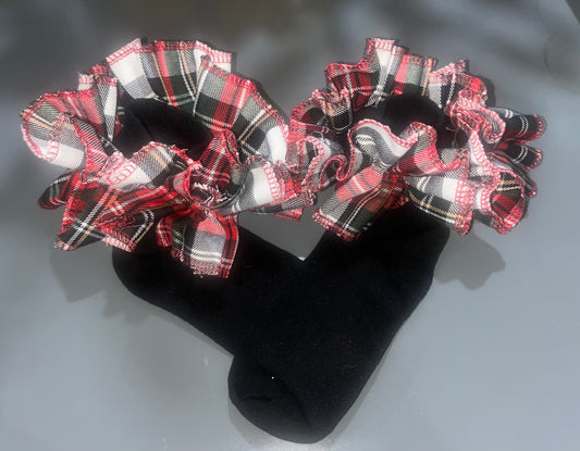 Tartan frill sock