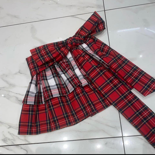 Multi Tartan Ra Ra skirt