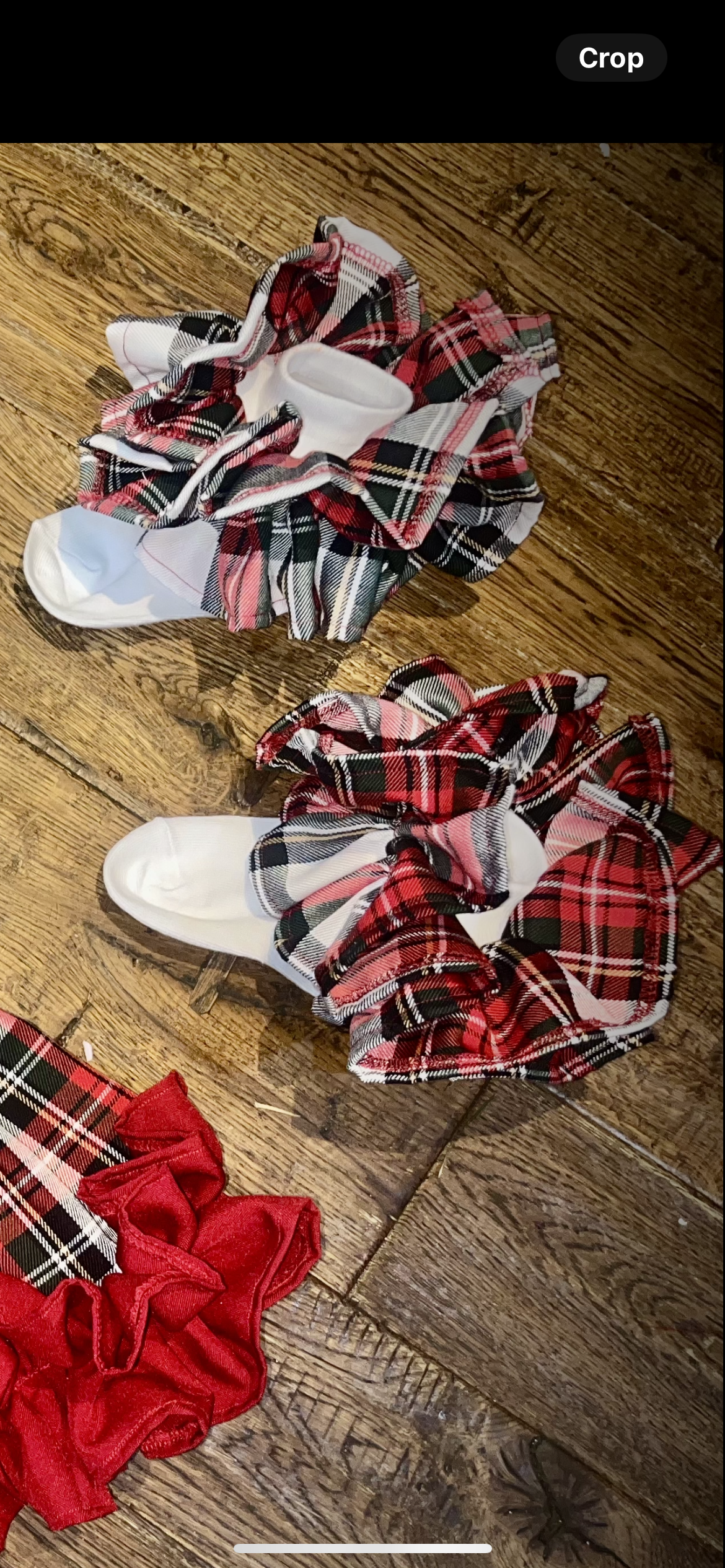 Tartan frill sock