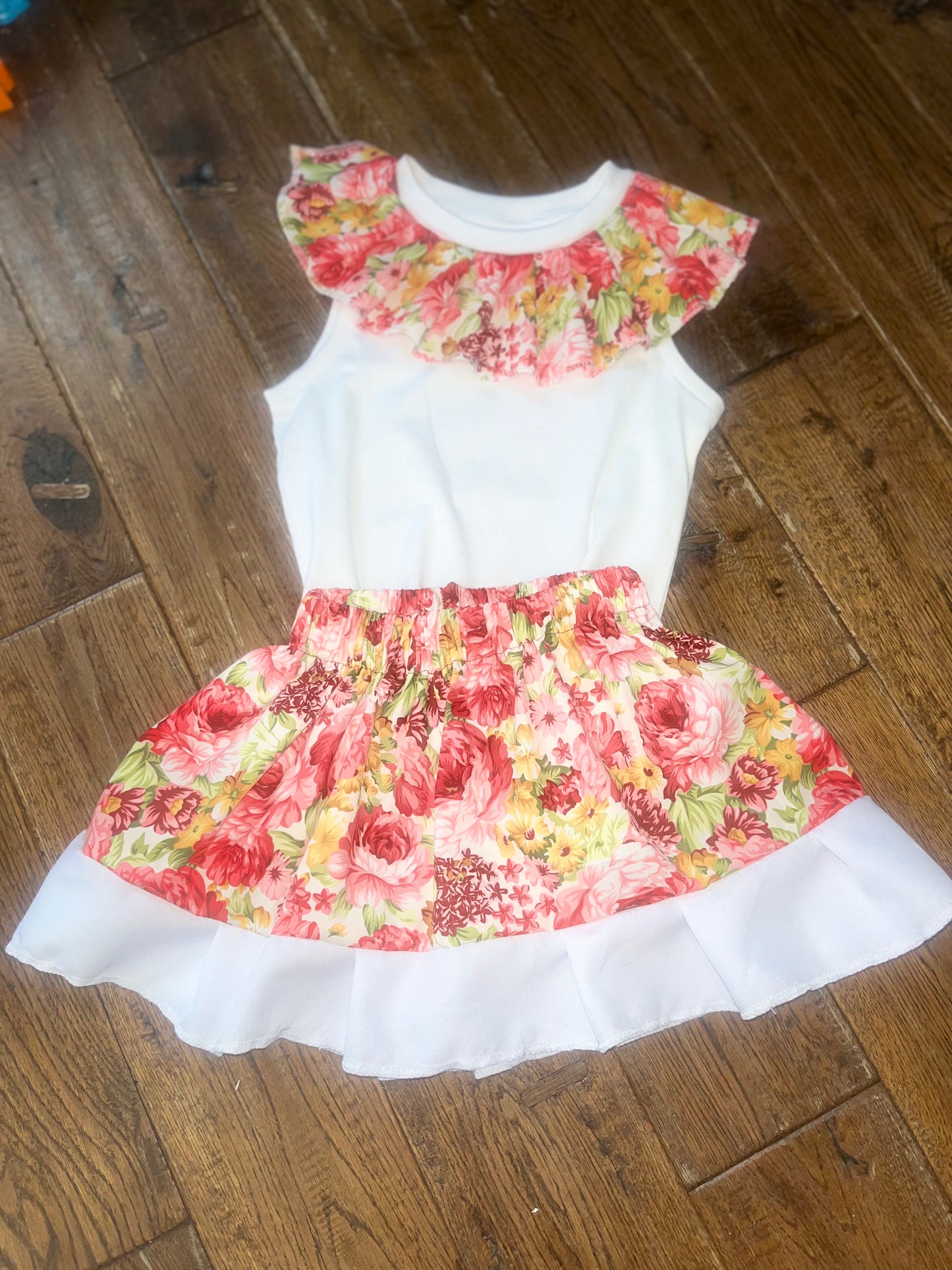 Flower skirt set