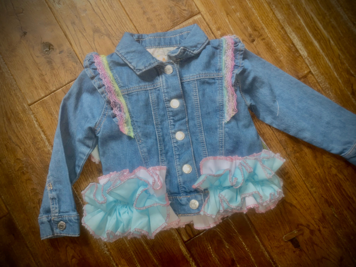 Pink and blue tassel jacket